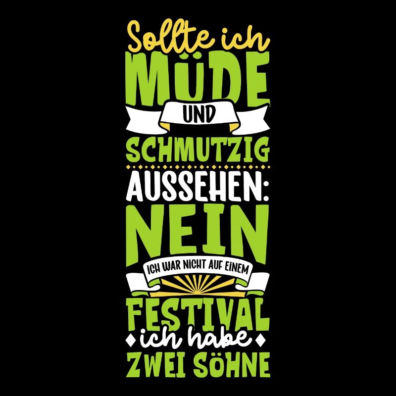 Müde und schmutzig - zwei Söhne