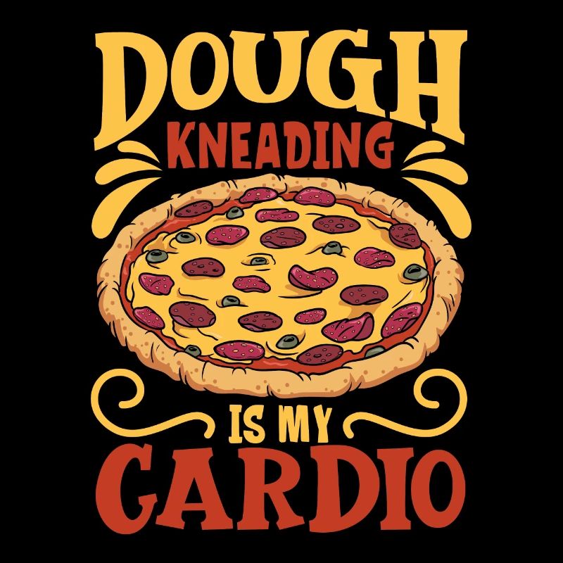 Pétrir la pâte est mon sport - pizza baker