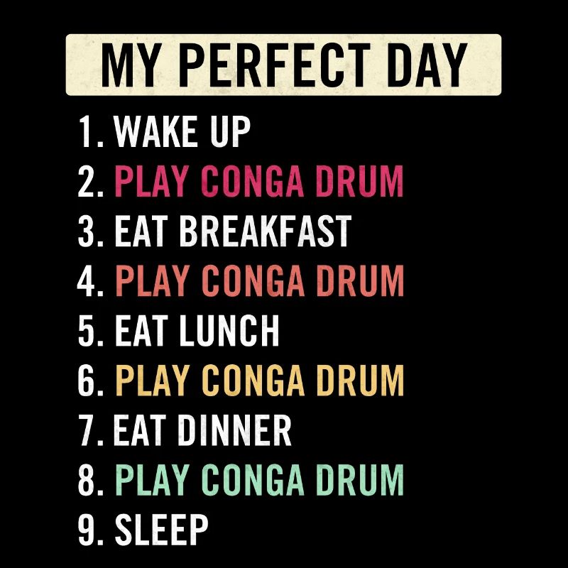 Funny Conga Drum Players Conga Drum Lovers