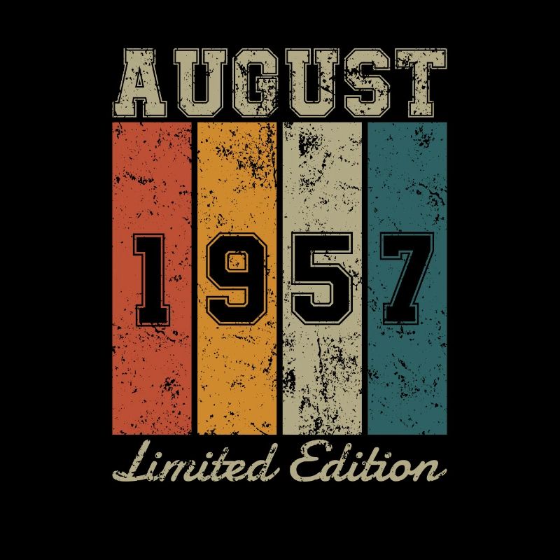Geburtstag: August 1957 - Limited Edition Retro
