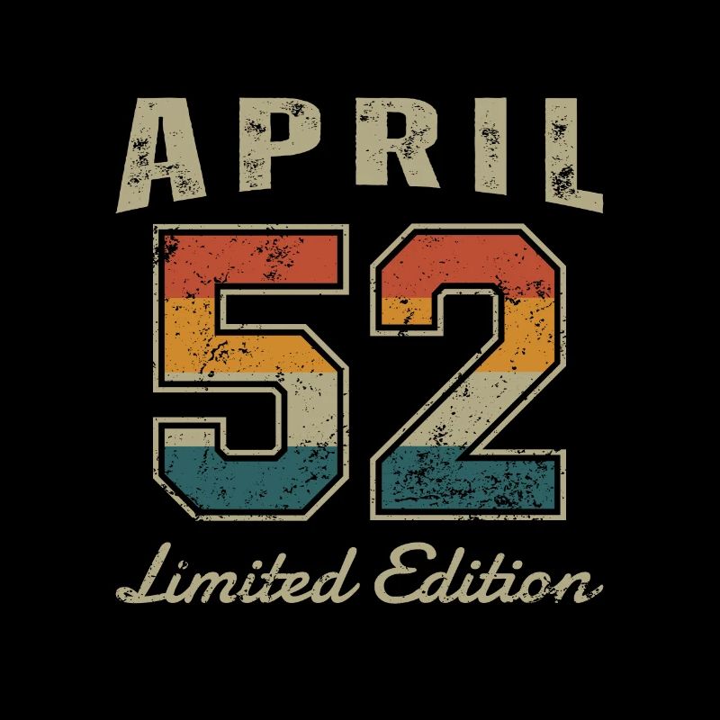 Geburtstag: April 1952 - Limited Edition Retro