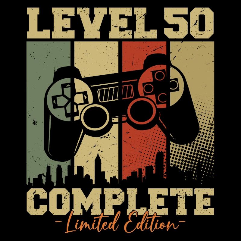 Level 50 Freigeschaltet 50 Geburtstag Geschenk