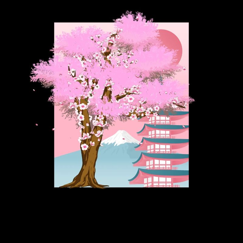 Cherry Blossom Tree Japan Aesthetics Gift Sakura