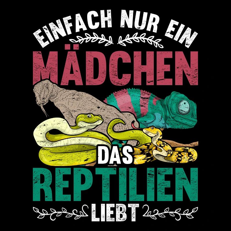 Einfach nur ein Mädchen das Reptilien liebt Reptil