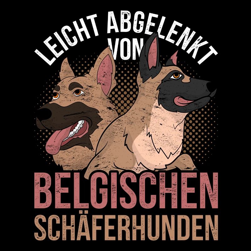 Leicht abgelenkt von Belgischen Schäferhunden