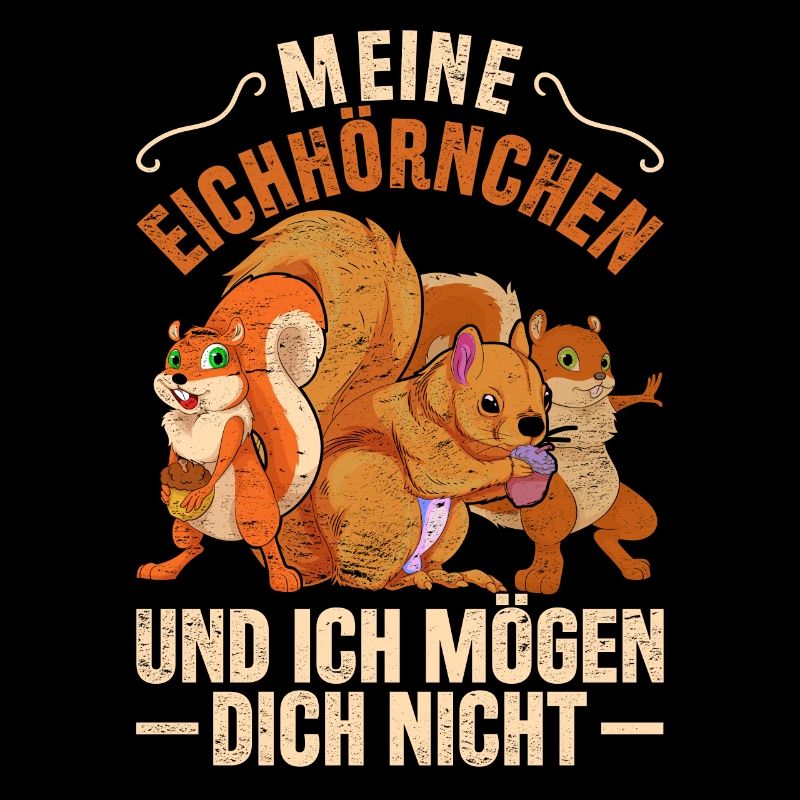 Nagetier Wald Tier Geschenk Lustiges Eichhörnchen
