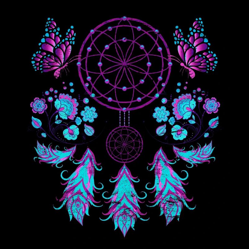Butterfly Feather Bijoux Hippie Dream Catcher