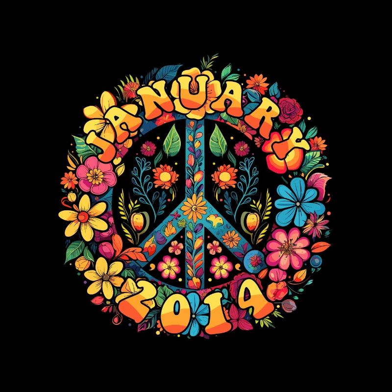 Flower Power Hippie Anniversaire - Janvier 2014