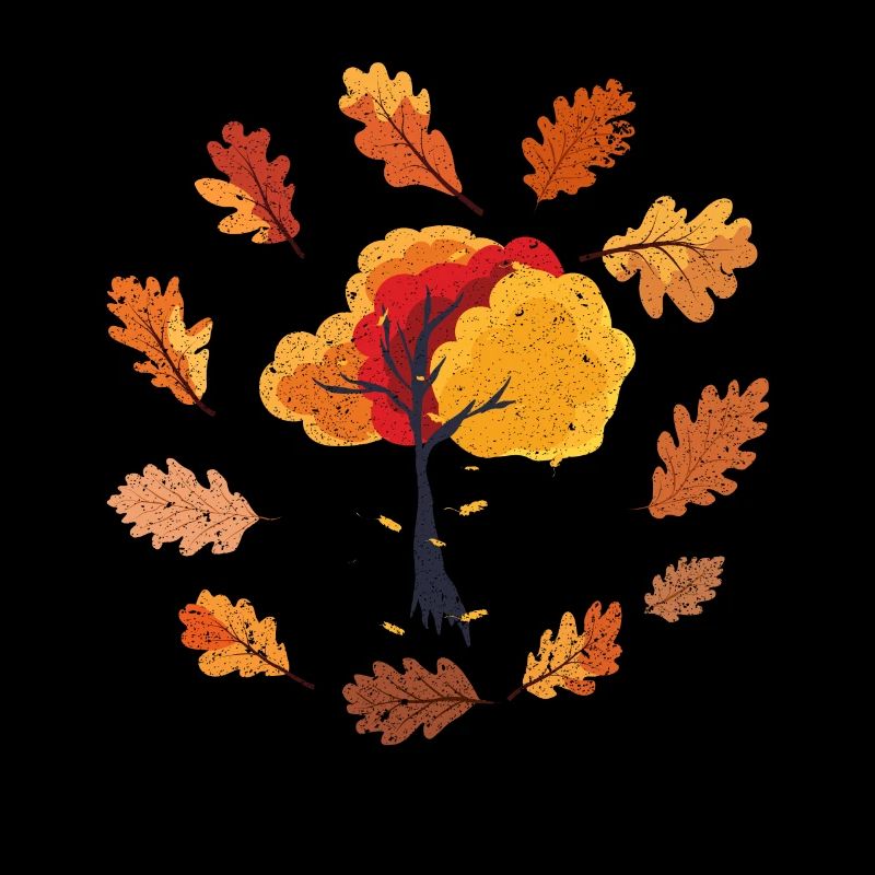 Feuillage coloré Arbre feuillus feuilles caduques cadeau automne