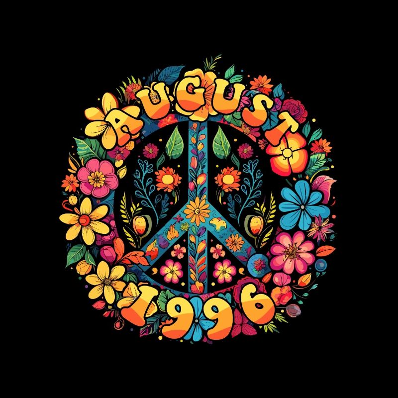 Flower Power Hippie Geburstag - August 1996