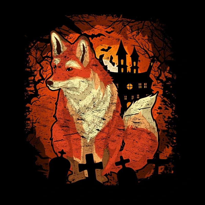 Effrayant Halloween Cadeau Forest Animal Fox