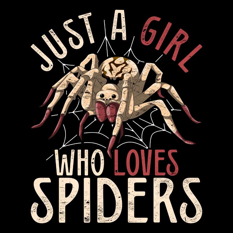 Nur ein Mädchen das Spinnen liebt Arachnide Spinne