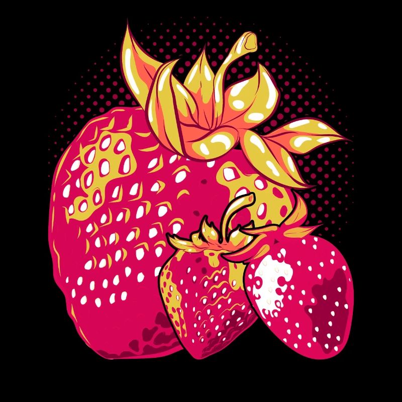 Rote Beeren Sommerfrucht Obst Geschenk Erdbeere