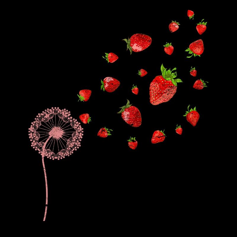 Rote Beeren Obst Geschenk Pusteblume Erdbeere