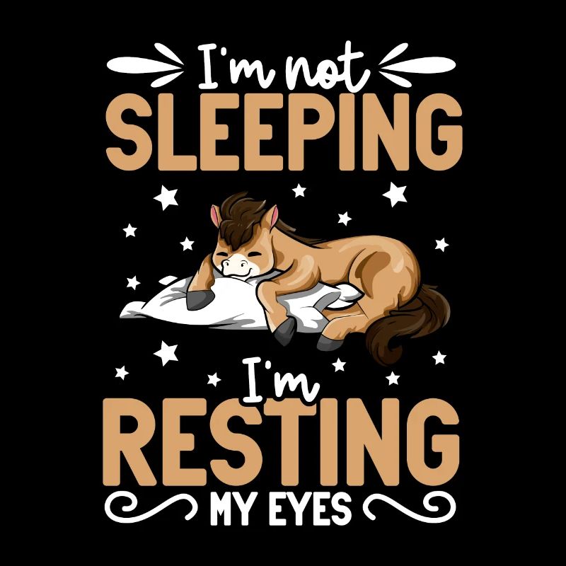 Ich schlafe nicht - Pferd