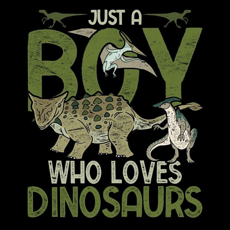 Nur ein Junge der Dinosaurier liebt Paläontologie