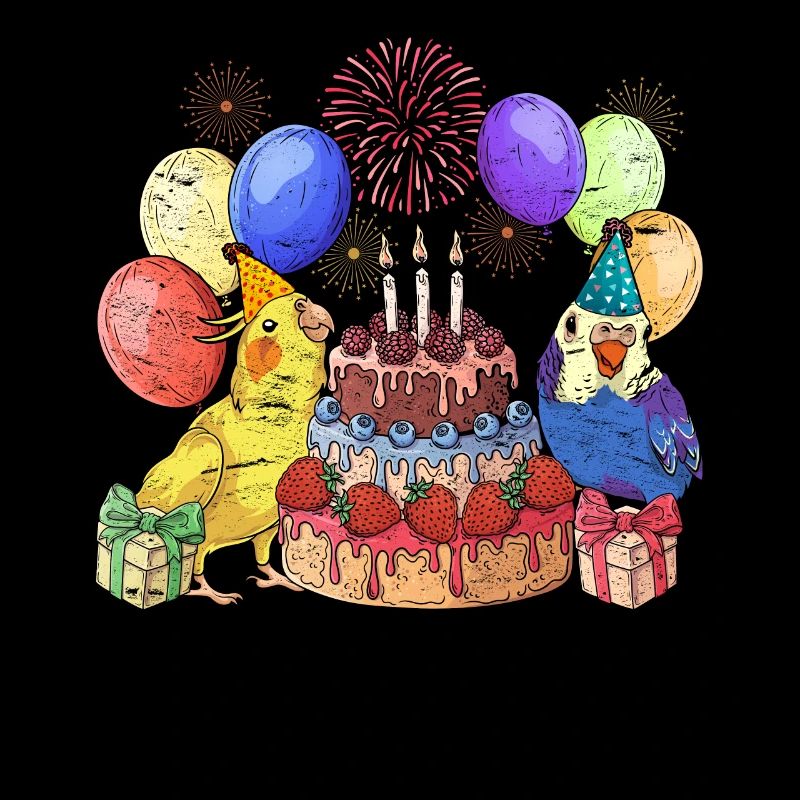 Vogel Tier Geburtstagsfeier Geschenk Sittich