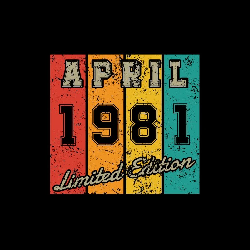 Geburtstag: April 1981 - Limited Edition Retro