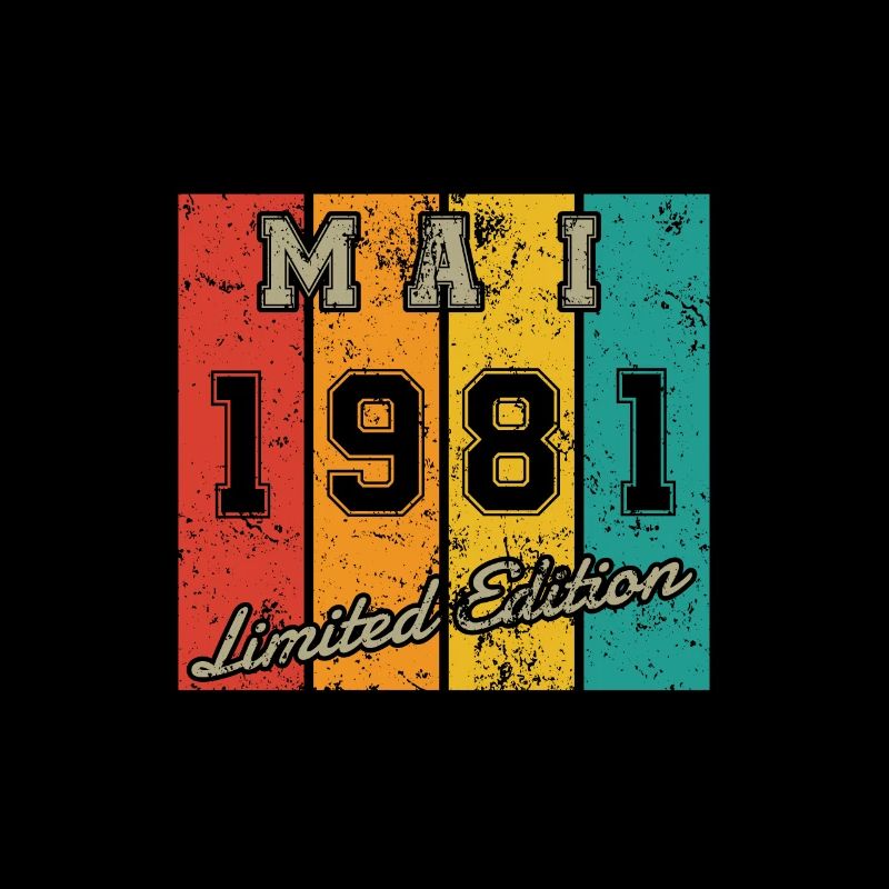 Geburtstag: Mai 1981 - Limited Edition Retro