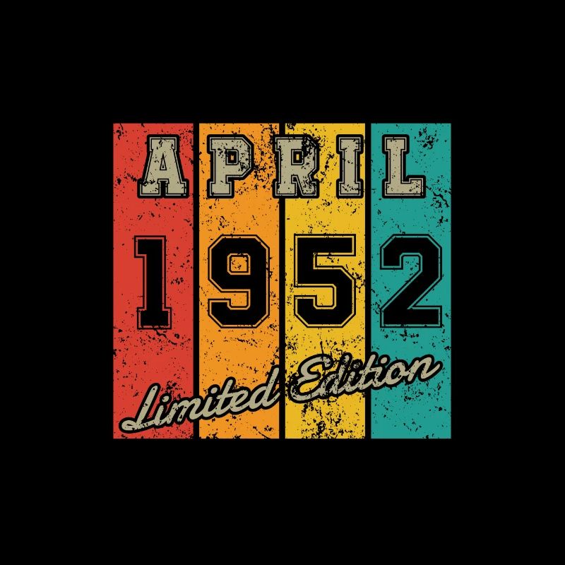 Geburtstag: April 1952 - Limited Edition Retro