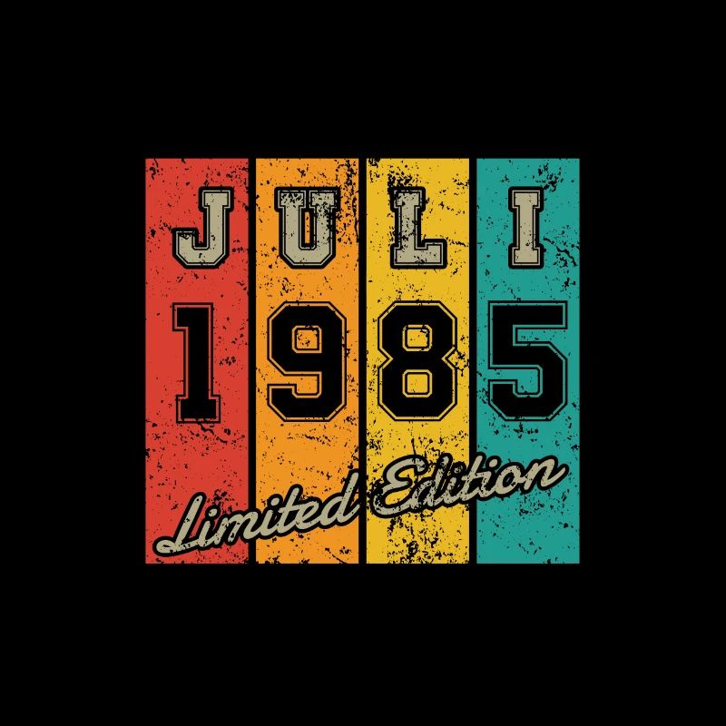 Geburtstag: Juli 1985 - Limited Edition Retro