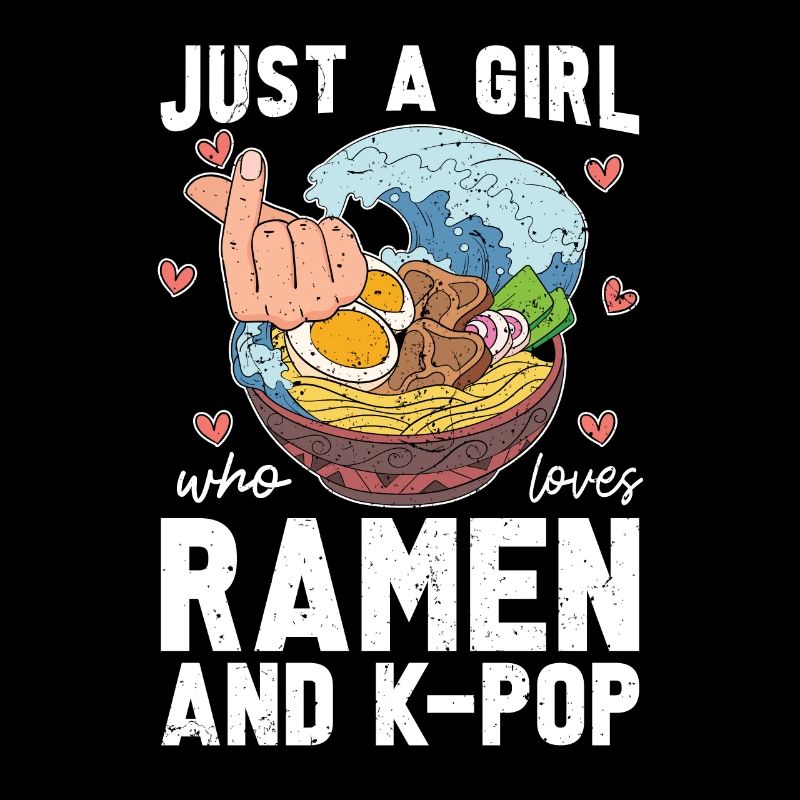 Nur ein Mädchen das Ramen und K Pop liebt K Pop