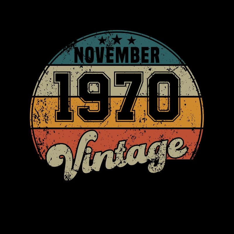 Vintage Geburtstag - November 1970 - Geschenkidee