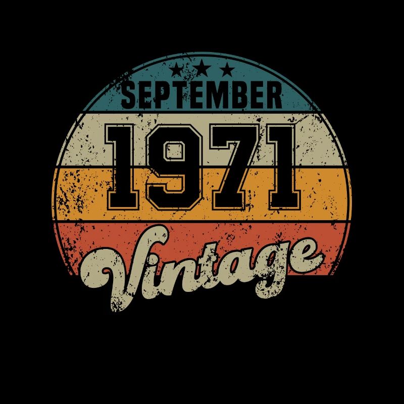 Anniversaire Vintage - Septembre 1971 - Idée cadeau