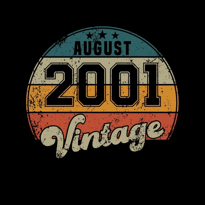 Vintage Geburtstag - August 2001 - Geschenkidee