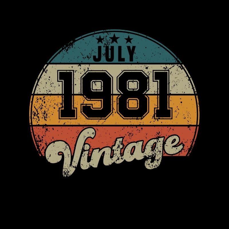 Anniversaire Vintage - Juillet 1981 - Idée cadeau