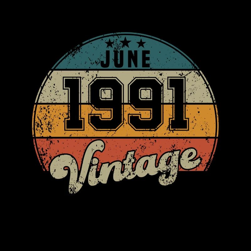 Vintage Geburtstag - Juni 1991 - Geschenkidee