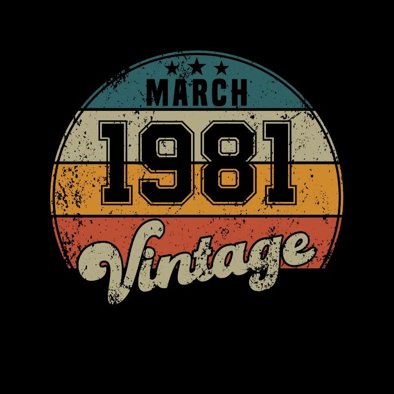 Vintage Geburtstag - März 1981 - Geschenkidee