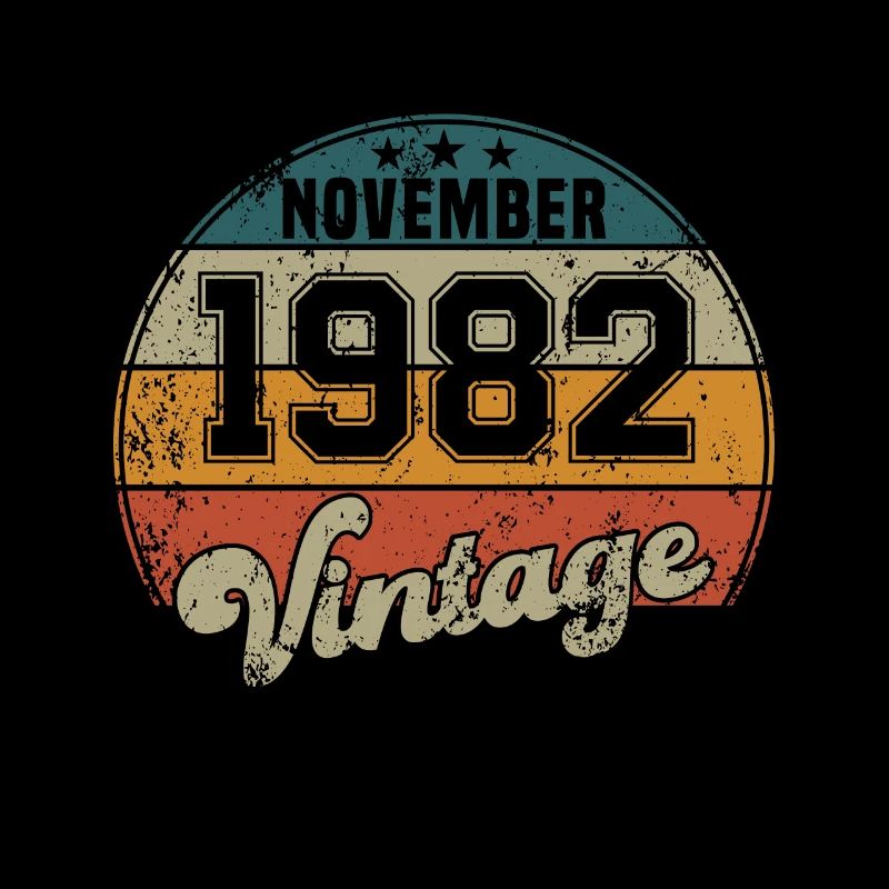 Vintage Geburtstag - November 1982 - Geschenkidee