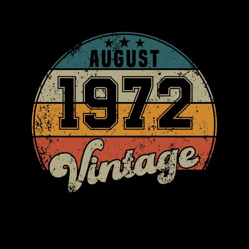 Vintage Geburtstag - August 1972 - Geschenkidee
