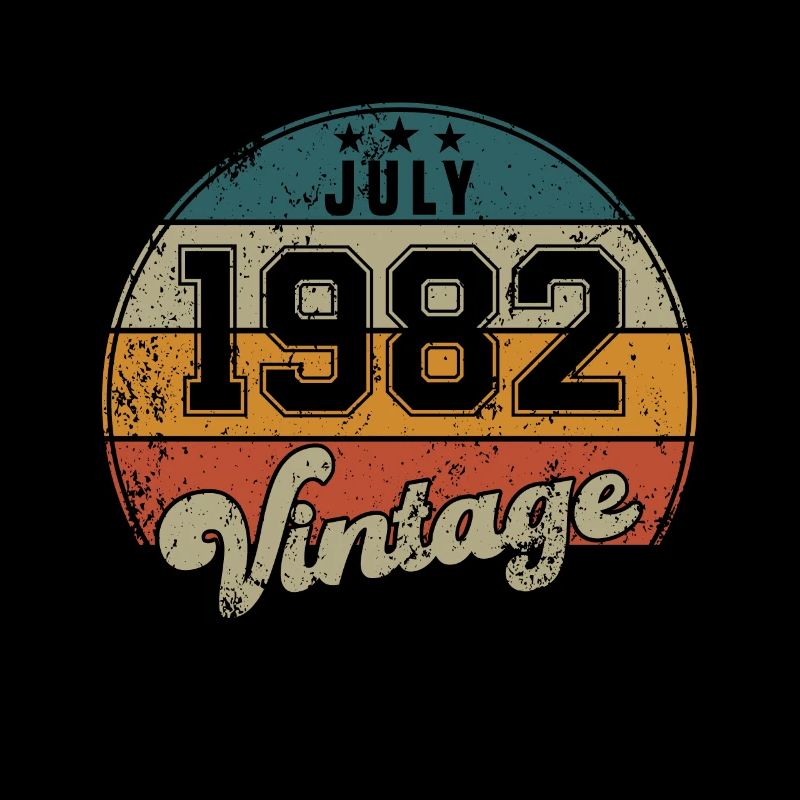 Vintage Geburtstag - Juli 1982 - Geschenkidee