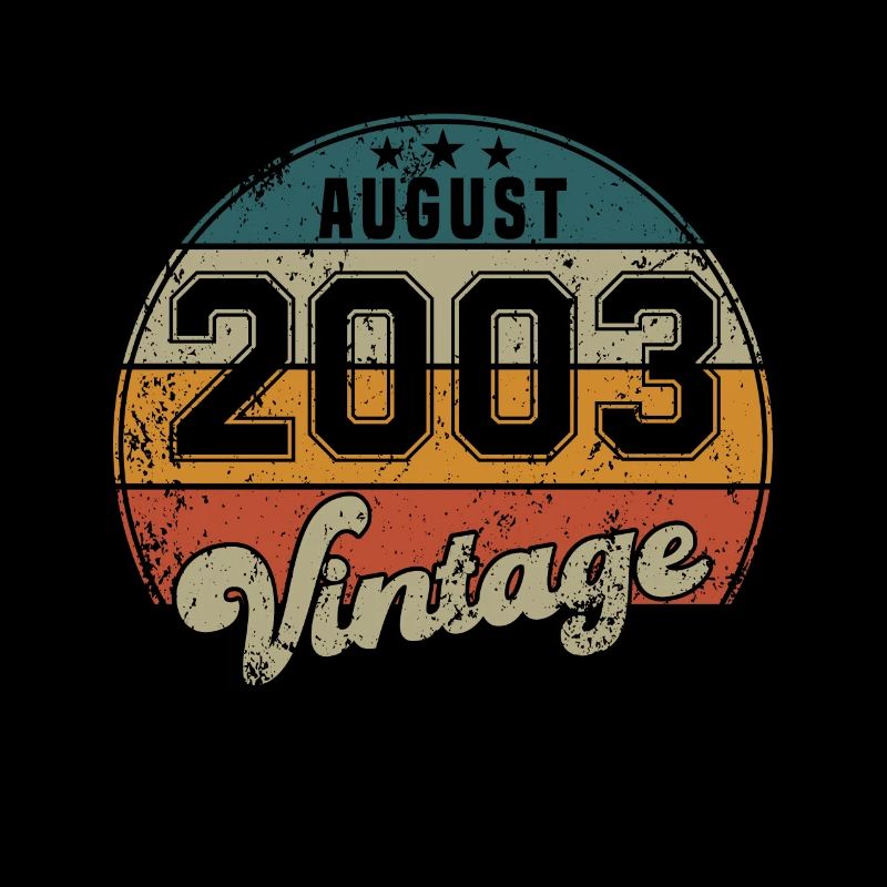 Vintage Geburtstag - August 2003 - Geschenkidee