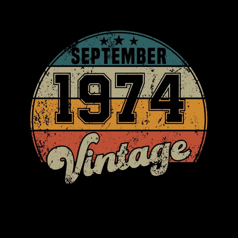 Vintage Geburtstag - September 1974 - Geschenkidee