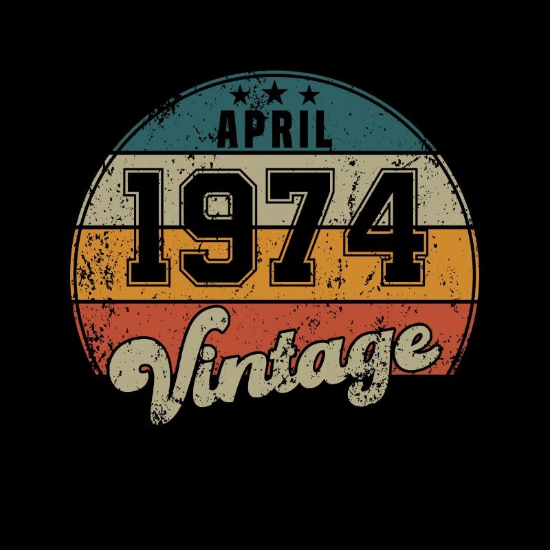 Vintage Geburtstag - April 1974 - Geschenkidee