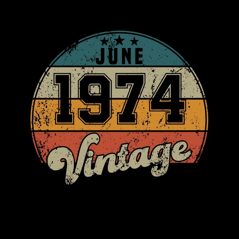 Vintage Geburtstag - Juni 1974 - Geschenkidee