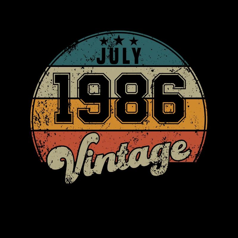 Vintage Geburtstag - Juli 1986 - Geschenkidee