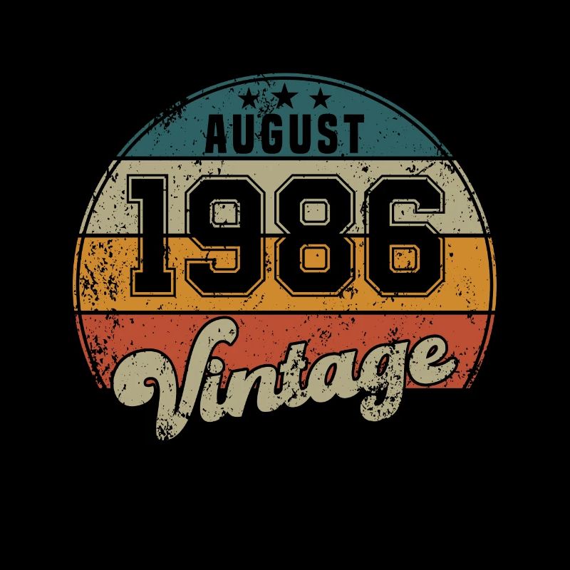 Vintage Geburtstag - August 1986 - Geschenkidee