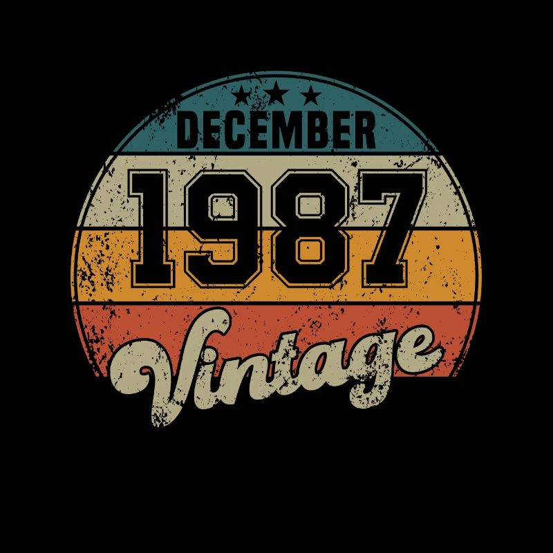Anniversaire Vintage - Décembre 1987 - Idée cadeau