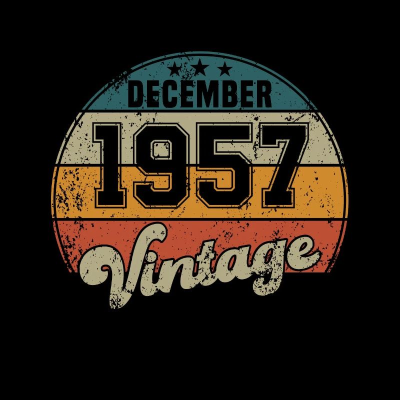 Vintage Geburtstag - Dezember 1957 - Geschenkidee