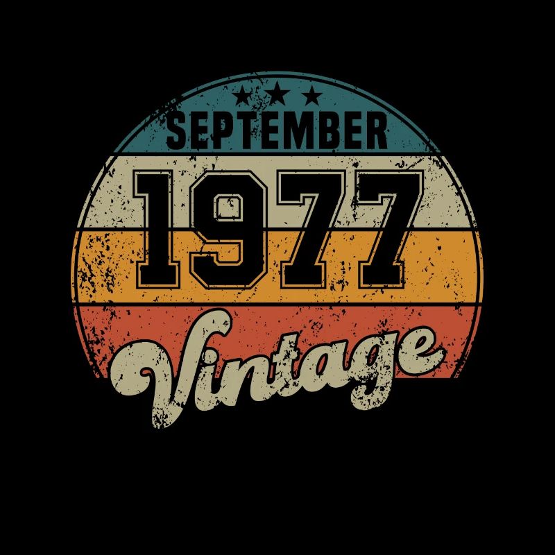 Vintage Geburtstag - September 1977 - Geschenkidee