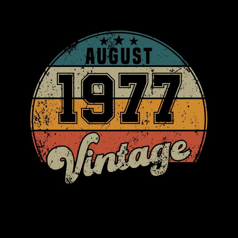 Vintage Geburtstag - August 1977 - Geschenkidee