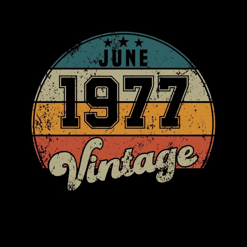 Vintage Geburtstag - Juni 1977 - Geschenkidee