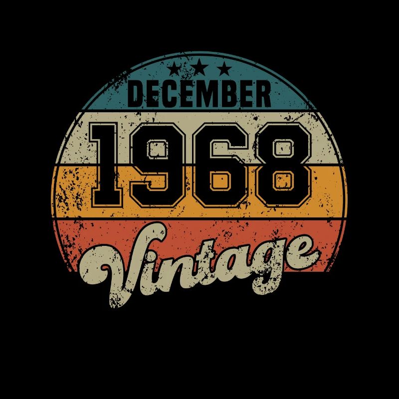 Vintage Geburtstag - Dezember 1968 - Geschenkidee