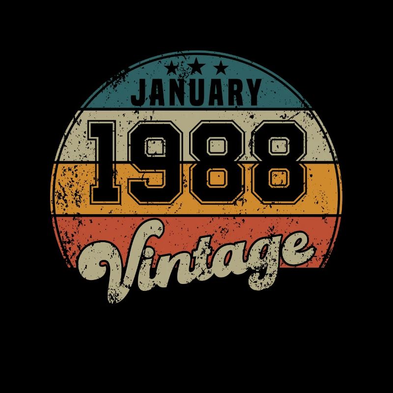 Vintage Geburtstag - Januar 1988 - Geschenkidee