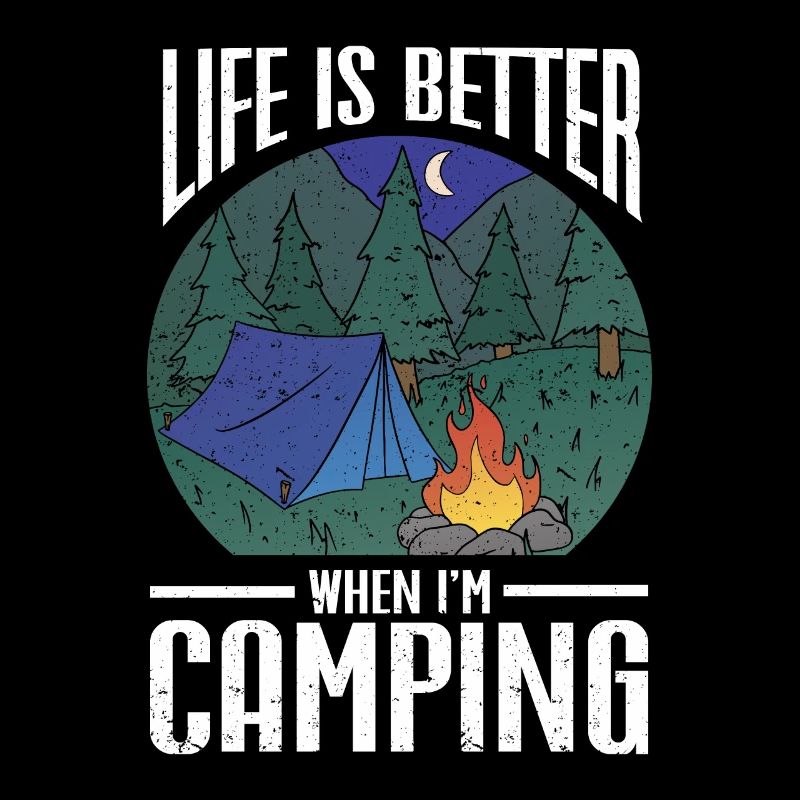 Camping Cadeau Campfire Nature Camper
