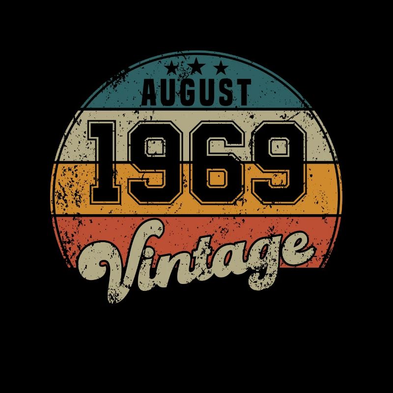 Vintage Geburtstag - August 1969 - Geschenkidee